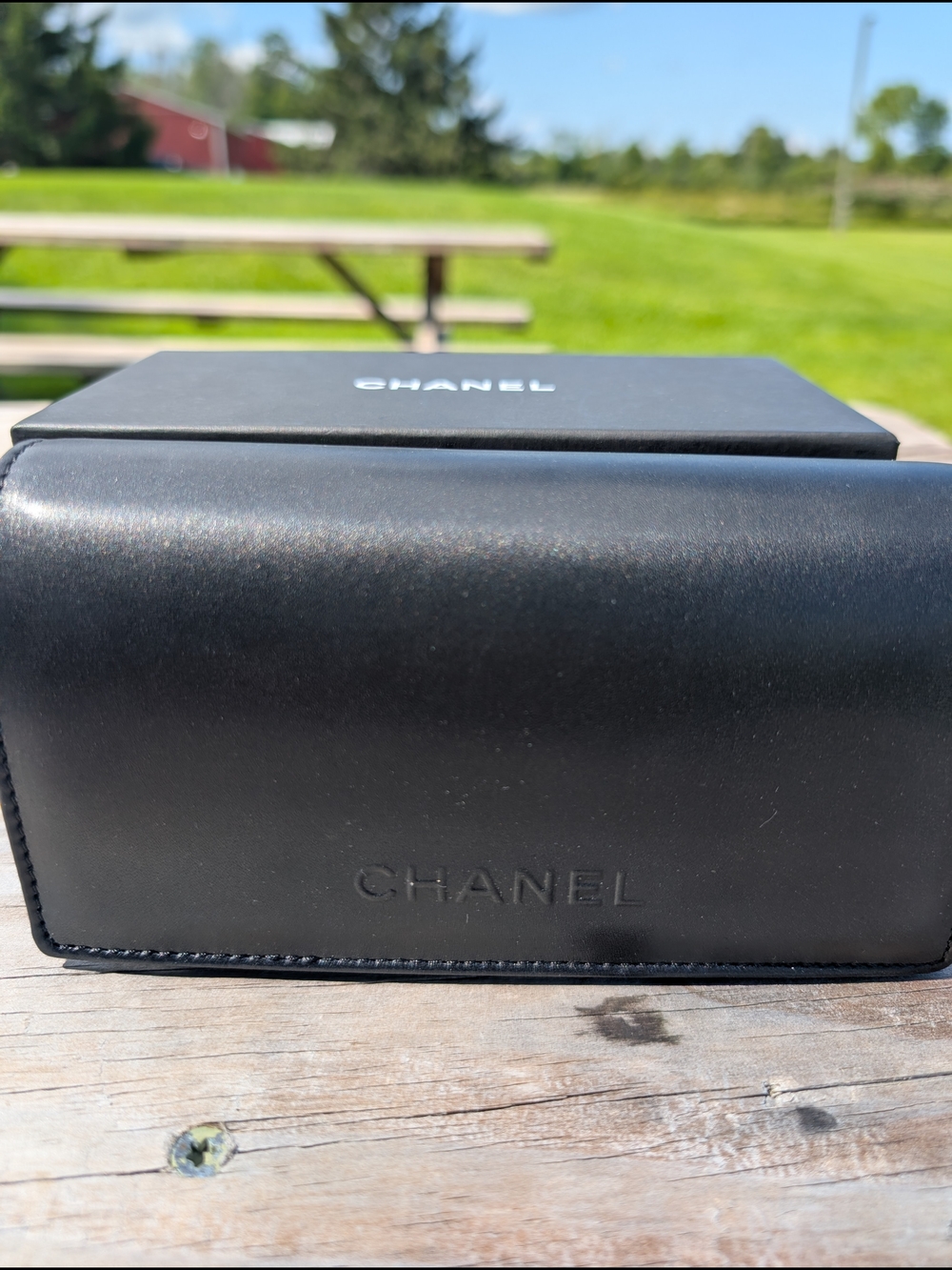 Chanel Black Hexagon Oversized Sunglasses - Picture 9 of 14